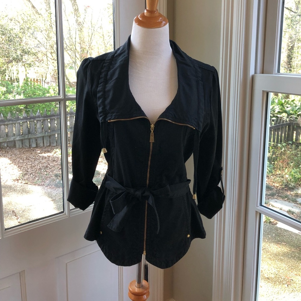 The Real Truth black poplin jacket